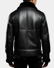 Men's Classic B3 Original Sheepskin Jacket Nova Black