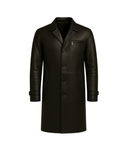 Noir Avenue Men’s Cowhide Quilted Leather Overcoat – product view 3