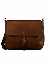Heritage Tan Leather Messenger Bag