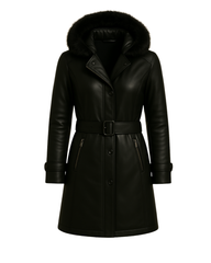 Women’s Luxe Arctic Hooded Parka – Noir Edition