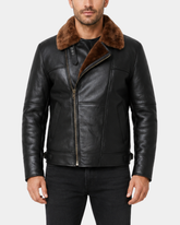 Men’s RAF B3 Real Leather Aviator Sheepskin Jacket – Zenith Brown