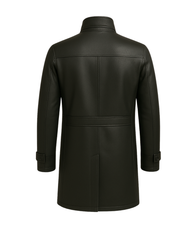 Metroline Classic Men’s Leather Car Coat