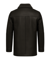 Blackridge Men’s Shearling Collar Leather Coat