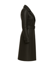 Midnight Sienna Double - Breasted Trench Coat