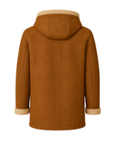 Saddlebrook Men’s Shearling Hooded Duffle Coat – product view 2