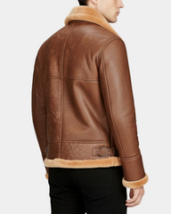 Men’s B3 Sheepskin Vintage Flying Jacket Dynamo Tan