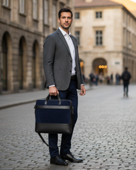 Midnight Executive Leather Briefcase