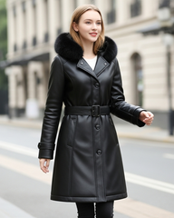 Women’s Luxe Arctic Hooded Parka – Noir Edition