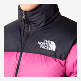The North Face Black Pink Nuptse 700 puffer jacket