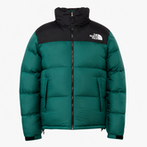 The North Face Green and Black Nuptse 700 puffer jacket