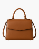 Cognac Women’s Leather Satchel Handbag – product view 1