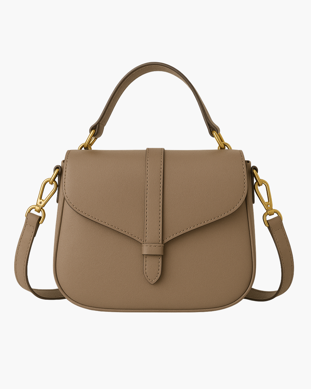 Burnt Orange Leather Box Satchel Ladies Leather Handbag