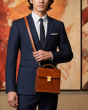 The Ambassador Mini Leather Briefcase – product view 2