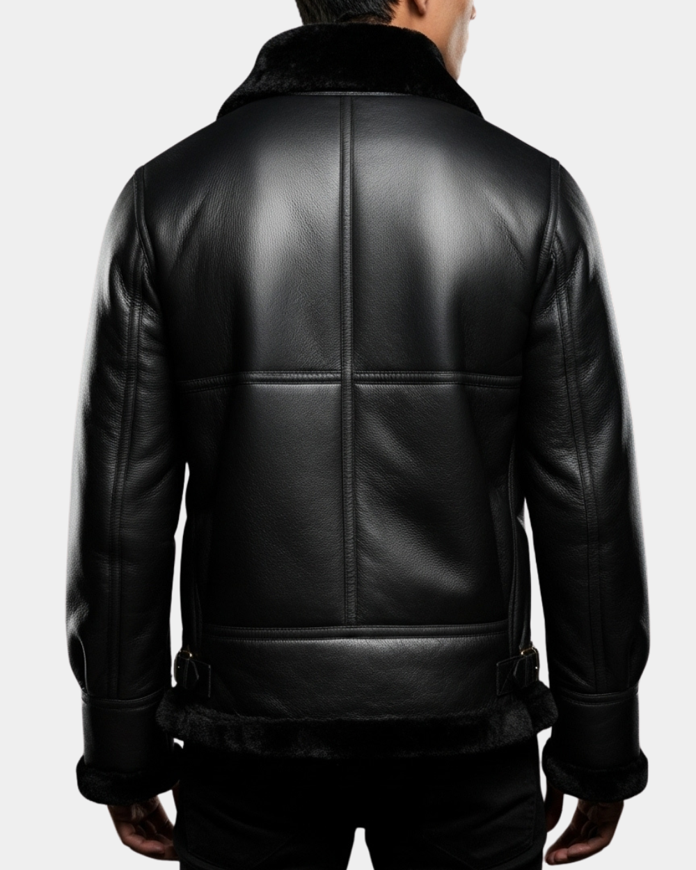 Men's Classic B3 Original Sheepskin Jacket Nova Black