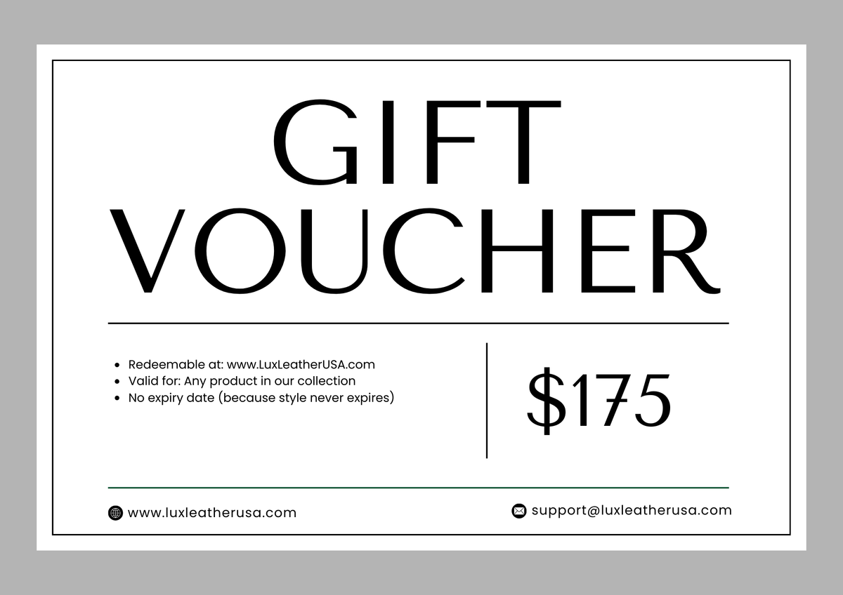 $175 Lux Leather USA Gift Card