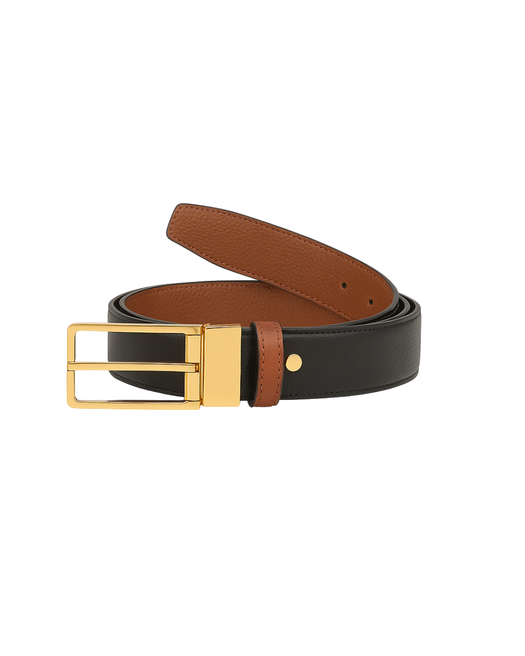 The Dual-Tone Reversible Leather Belt