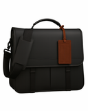 Urban Command Black Leather Messenger Bag – product view 1