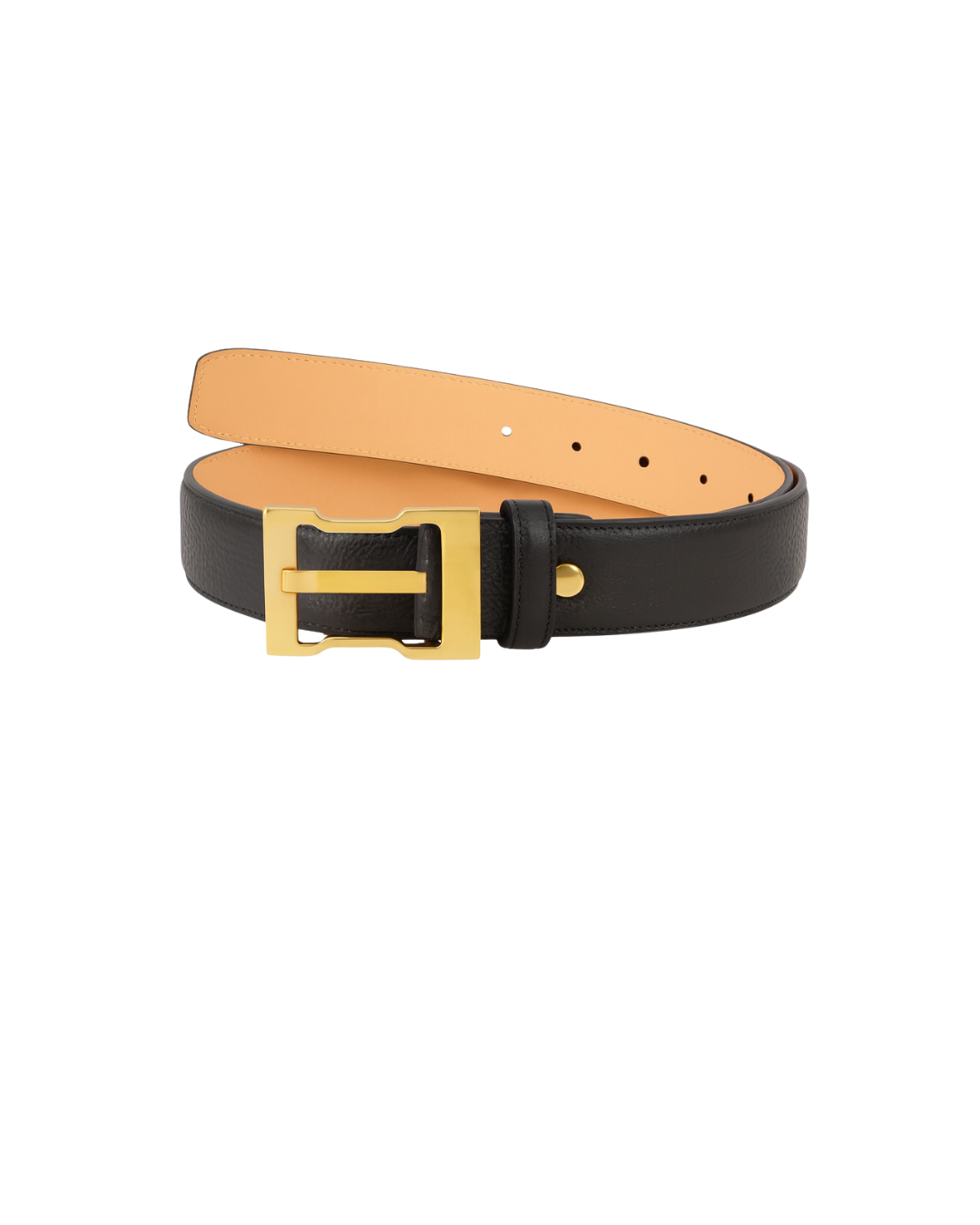 The Monarch Black Leather Belt