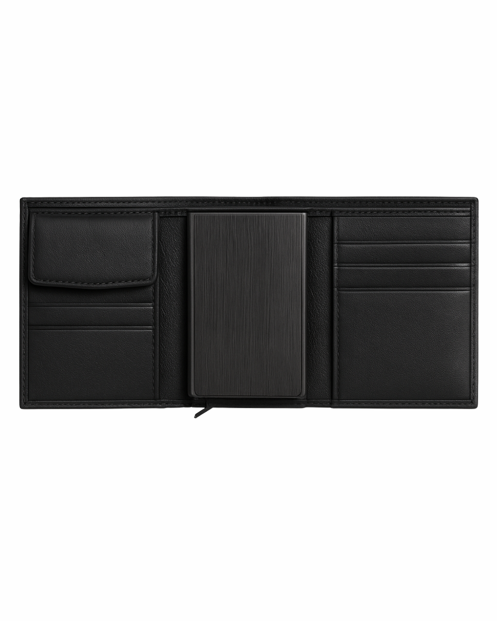 RFID-Protected Genuine Leather Wallet with Coin Pocket & Card Holder