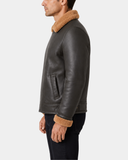Men’s Aviator Sheepskin Pilot Bomber Jacket – Zenith Brown Ginger