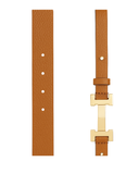 The Milan Women’s Leather Belt Tan – product view 1