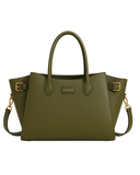 Olive Winged Tote Semi Matte Women Leather Bag – product view 1