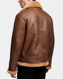 Men’s B3 Sheepskin Vintage Flying Jacket – Dynamo Tan – product view 2