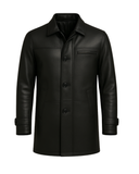 Metroline Classic Men’s Leather Car Coat – product view 3