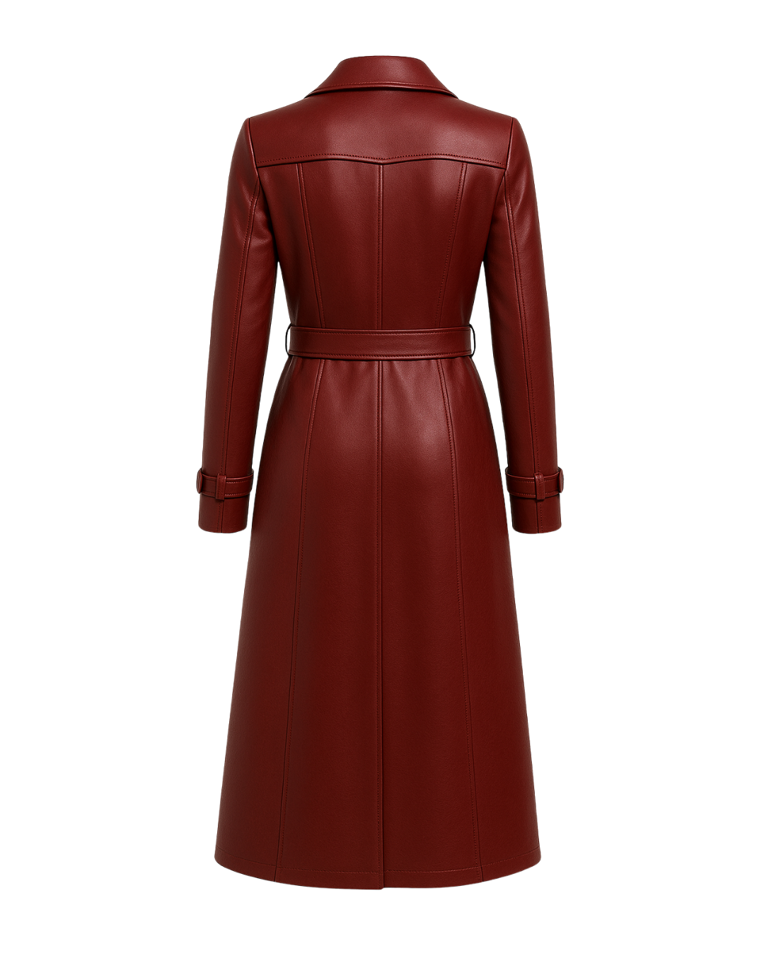 Crimson Sienna Heritage Trench Coat Burgundy