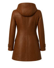 Harbor Sienna Duffle Leather Coat