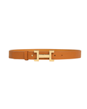 The Milan Women’s Leather Belt Tan – product view 3