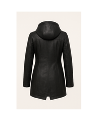 Eclipse Verge Detachable - Hood Leather Coat