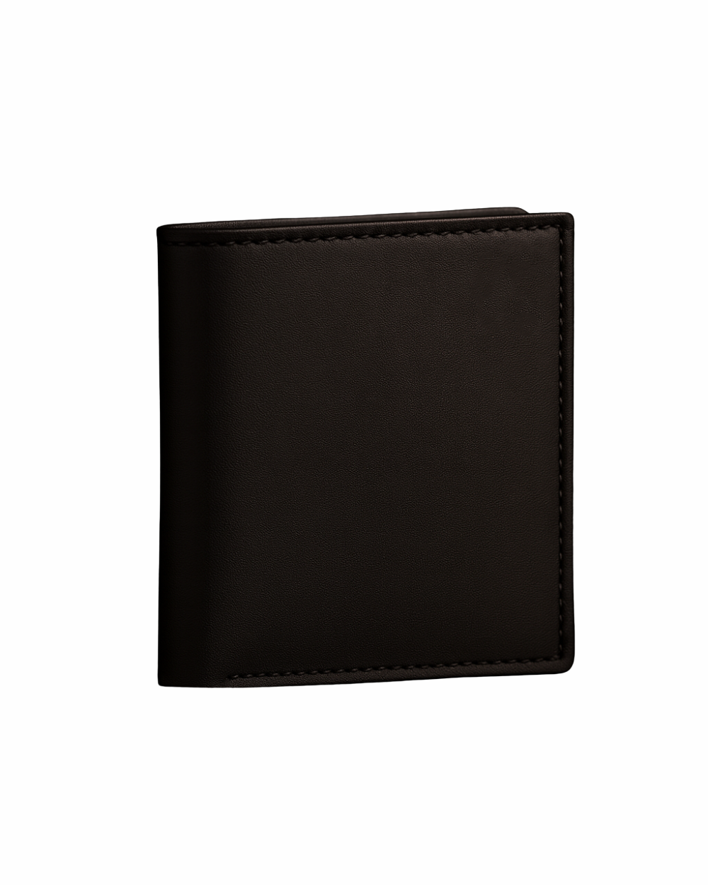 Classic Black Leather Bi-Fold Wallet