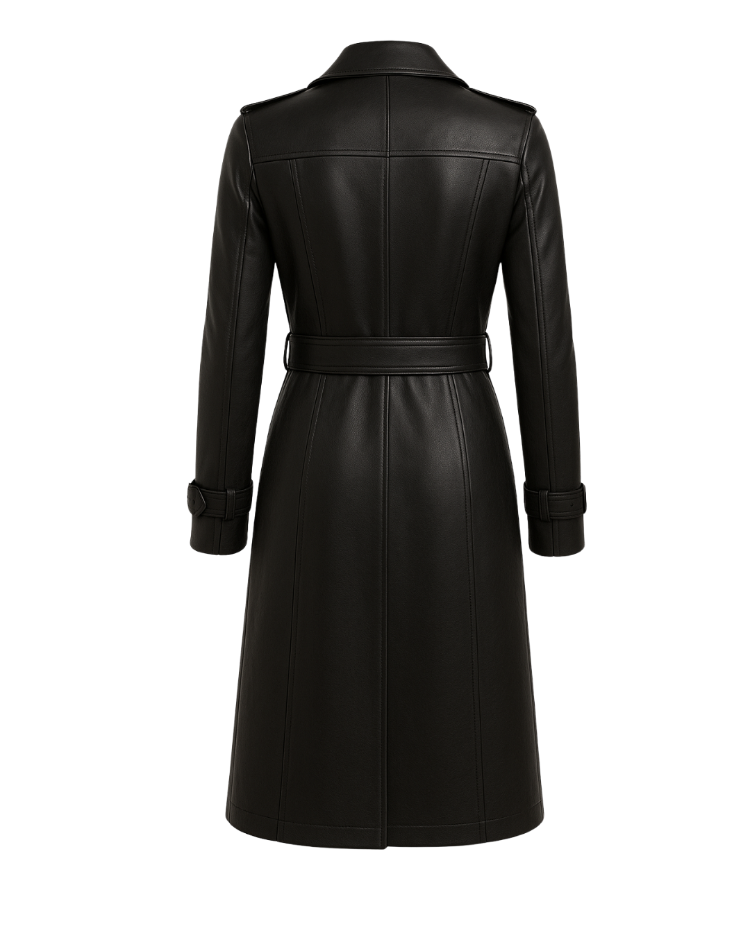 Midnight Sienna Double - Breasted Trench Coat