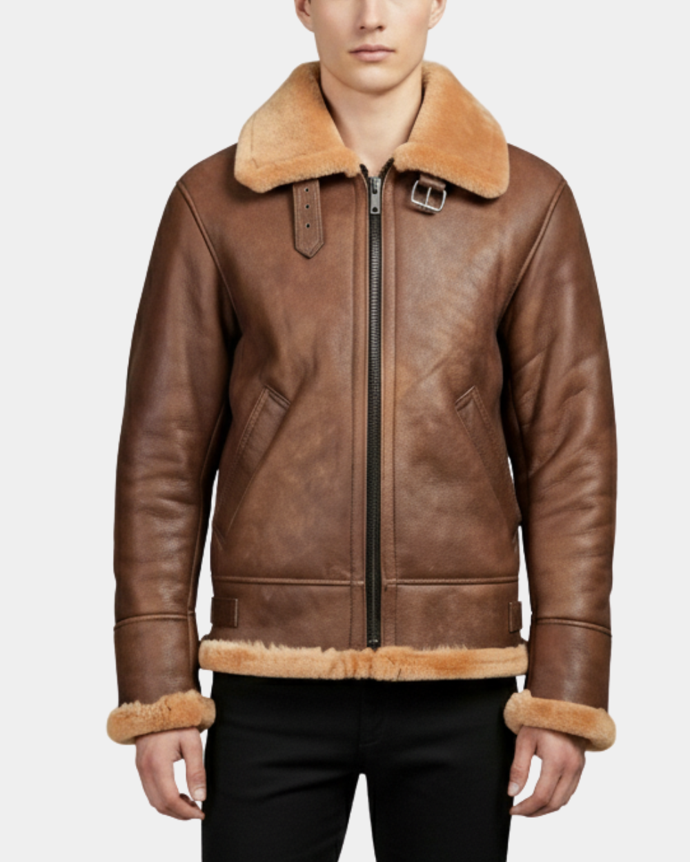 Men’s B3 Sheepskin Vintage Flying Jacket  Dynamo Tan