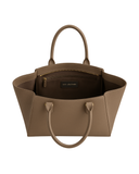 Mocha Winged Tote Pebbled Taupe Women Leather Bag – product view 4