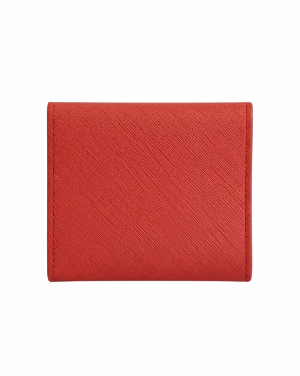 Elegant Red Saffiano Leather Wallet for Women