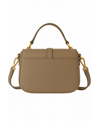 Burnt Orange Leather Box Satchel Ladies Leather Handbag