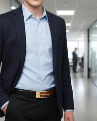 The Dual-Tone Reversible Leather Belt