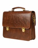 The Regent Classic Leather Travelling Office Bag – product view 3