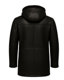 Midnight Harbor Men’s Hooded Shearling Duffle Coat – product view 2