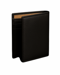 Dual-Tone Leather Bi-Fold Wallet
