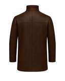 Chestnut Harbor Men’s Standing Collar Leather Car Coat — product photograph 2
