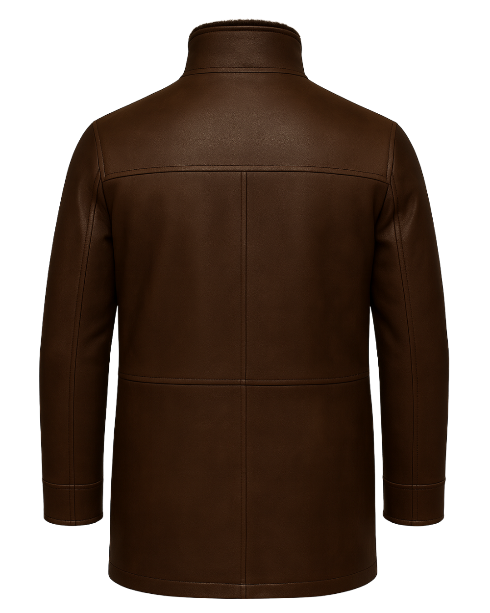 Men’s Shearling Lined Leather Field Coat
