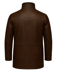 Men’s Shearling Lined Leather Field Coat