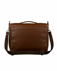 Heritage Tan Leather Messenger Bag