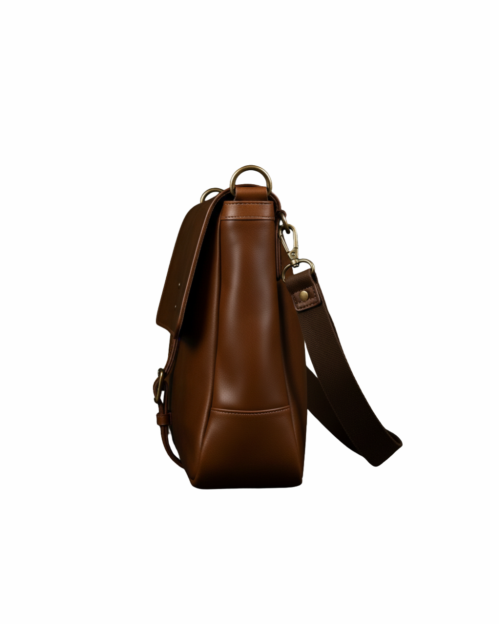 Heritage Tan Leather Messenger Bag