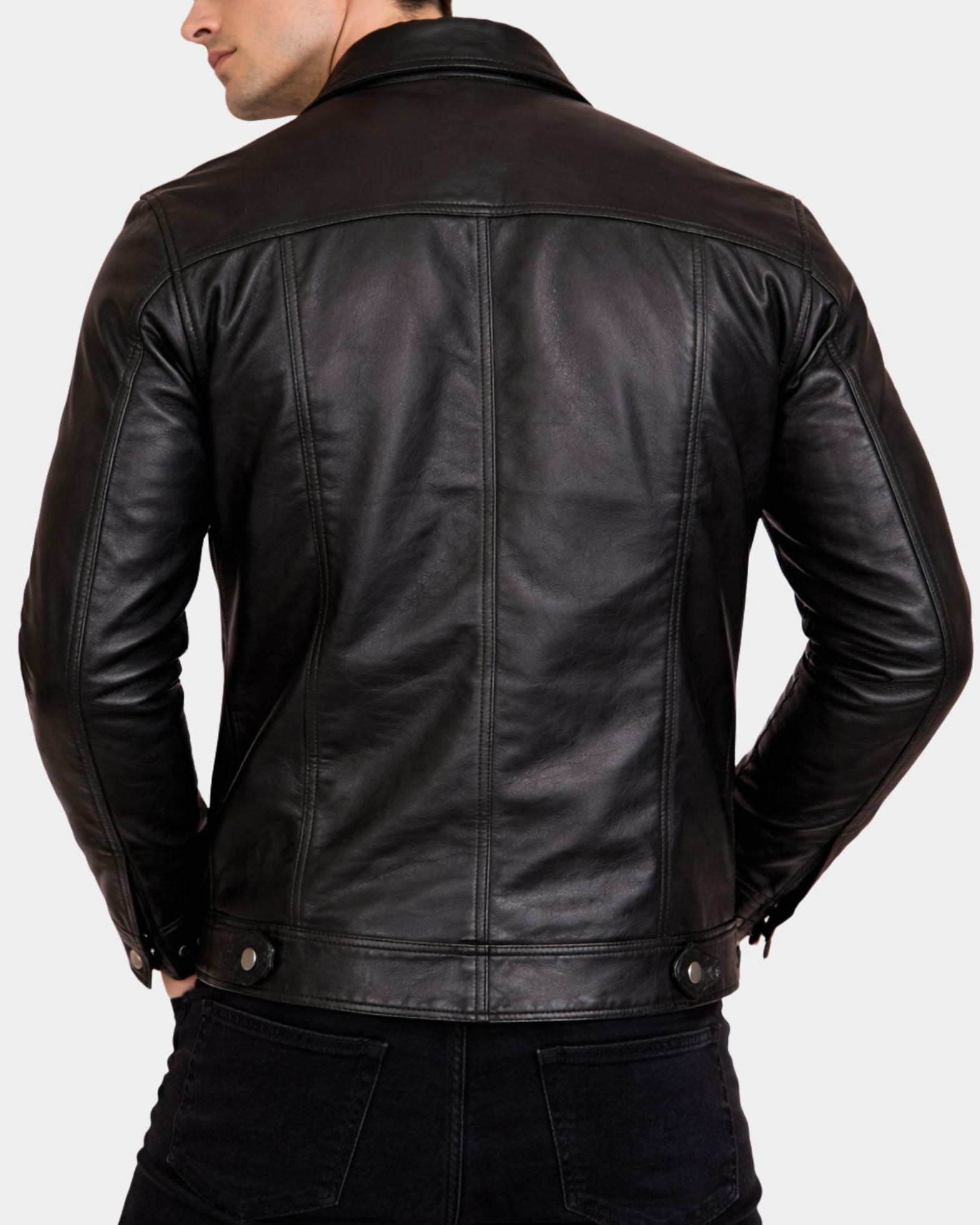 Men's Leather Trucker Jackets | Lux Leather USA