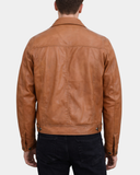 Men’s Leather Lee Rider Casual Jacket Terry – Dynamo Tan – product view 2