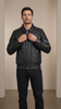 Men's Bomber Leather Jacket Classic Style Jim – Nova Black